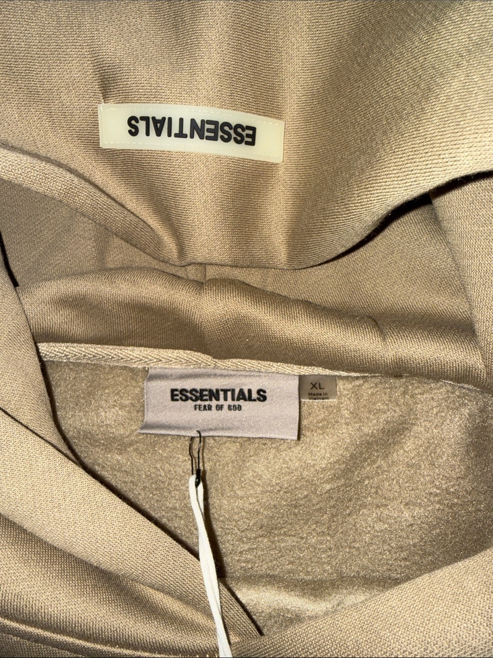 Essentials Men's Hoodie Taupe - Picture 3 of 3